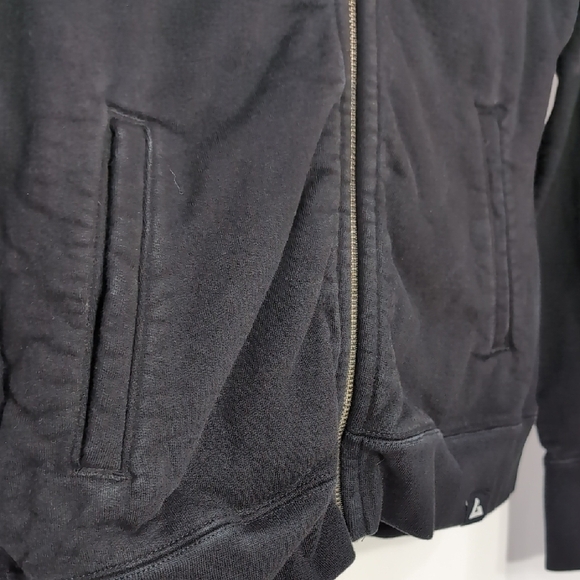 American Giant | Cotton Black Zip Up Sweater Jacket Minimalist Size XL - Picture 4 of 8